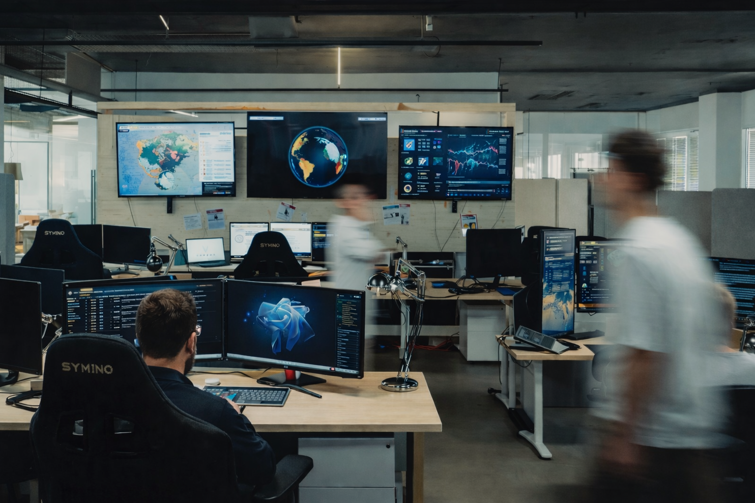 Modern cybersecurity operations office